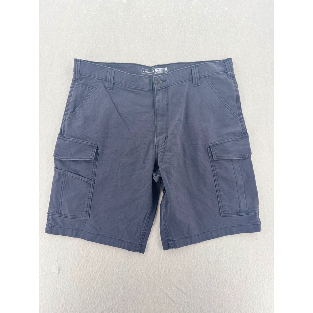 Carhartt - Rugged Flex Relaxed Fit Canvas Cargo Work Shorts BS3542-M - Gray - 40